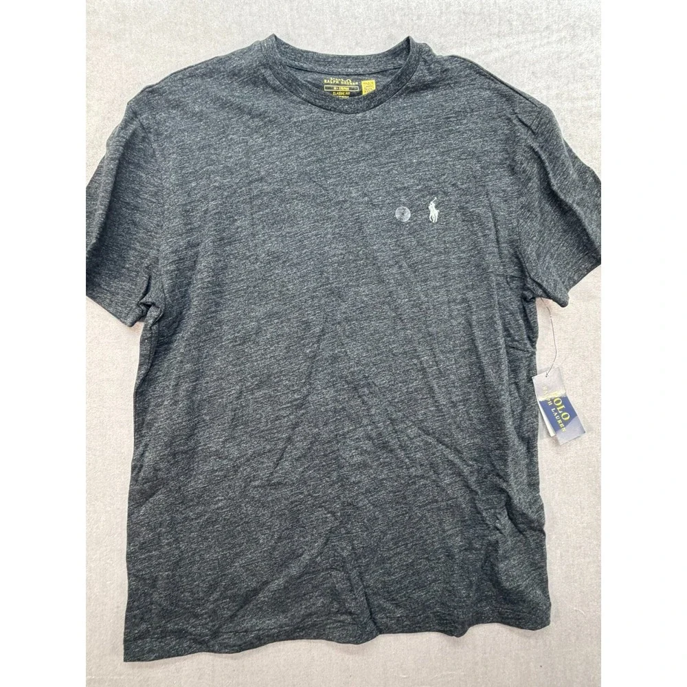 New Polo‎ Ralph Lauren Men Crew Neck T-Shirt Gray Medium